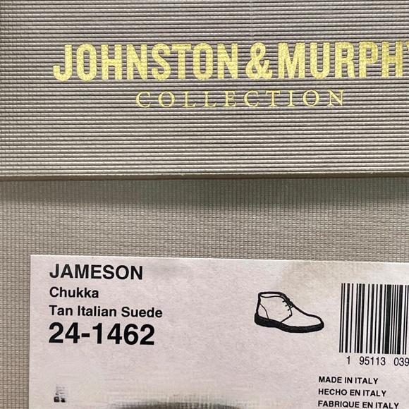 JOHNSTON & MURPHY COLLECTION JAMESON 'MADE IN ITALY' CHUKKA BOOT - Picture 11 of 11